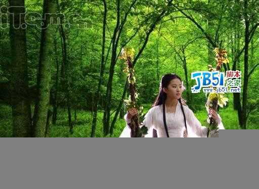 Photoshop合成一幅美丽动人的画卷