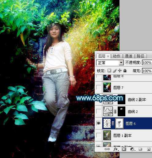 ‘photoshop快速简化及美化外景人物图片中的复杂背景‘