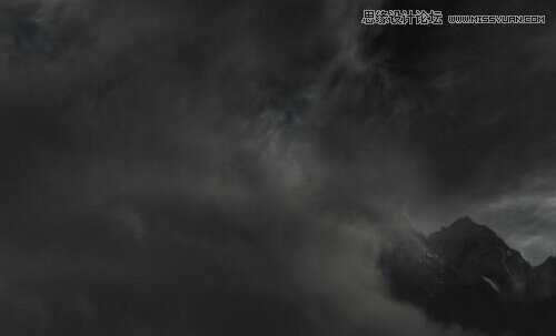 ‘Photoshop合成超酷的火焰龙山效果图‘