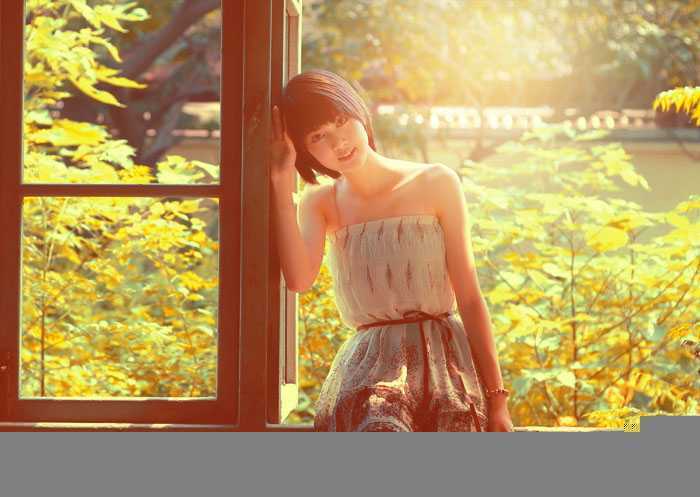 ‘Photoshop为逆光人物图片调制出漂亮的红褐色效果‘