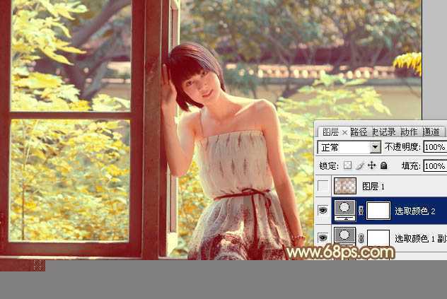 ‘Photoshop为逆光人物图片调制出漂亮的红褐色效果‘