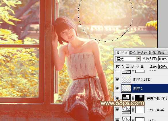 ‘Photoshop为逆光人物图片调制出漂亮的红褐色效果‘