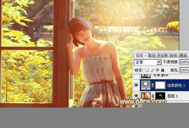 ‘Photoshop为逆光人物图片调制出漂亮的红褐色效果‘