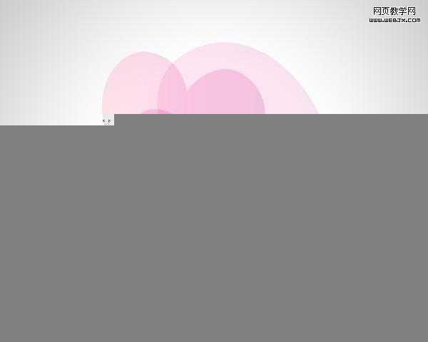 ‘Photoshop将用心形工具绘制出粉红色的心形图案效果‘