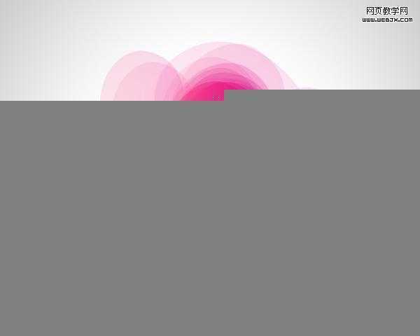 ‘Photoshop将用心形工具绘制出粉红色的心形图案效果‘