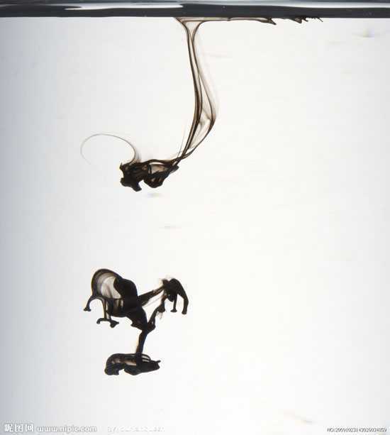 ‘Photoshop合成中国古典风格的水墨舞蹈艺术图‘