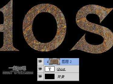 ‘photoshop制作出逼真的生锈金属字特效‘