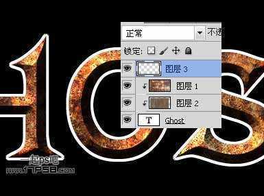 ‘photoshop制作出逼真的生锈金属字特效‘