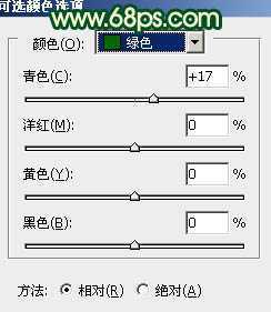 ‘Photoshop将外景人物图片调成甜美的黄绿色‘