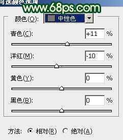 ‘Photoshop将外景人物图片调成甜美的黄绿色‘