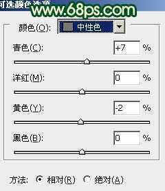 ‘Photoshop将外景人物图片调成甜美的黄绿色‘