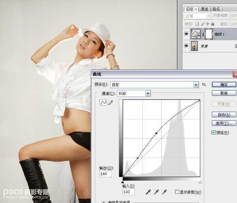 ‘PhotoShop将性感模特图片后期精修制作成杂志封面教程‘