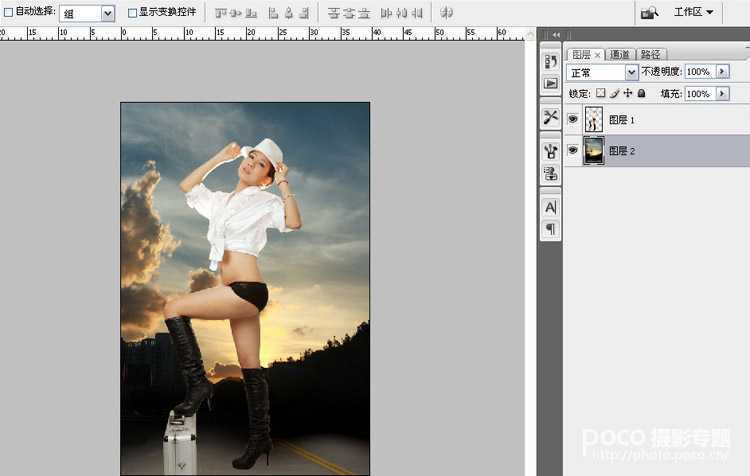 ‘PhotoShop将性感模特图片后期精修制作成杂志封面教程‘