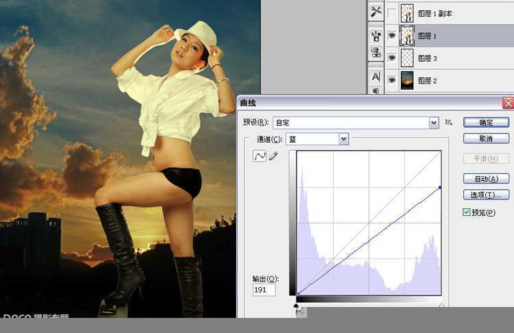 ‘PhotoShop将性感模特图片后期精修制作成杂志封面教程‘