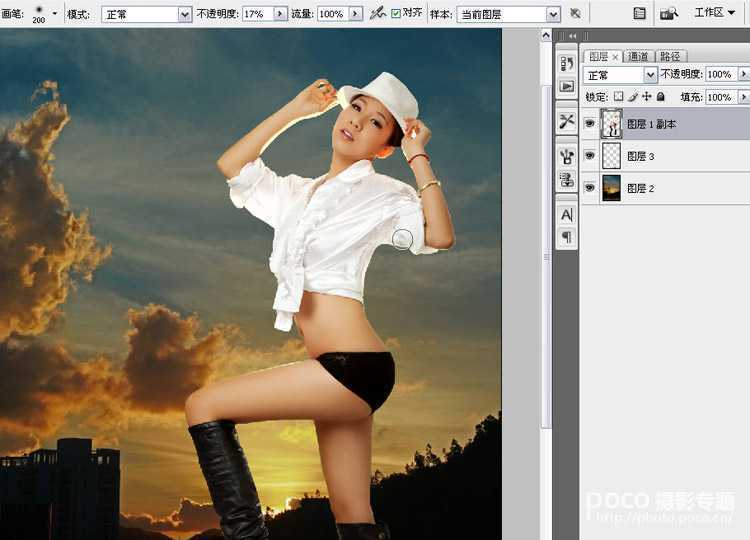 ‘PhotoShop将性感模特图片后期精修制作成杂志封面教程‘