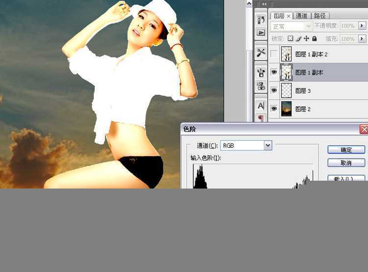 ‘PhotoShop将性感模特图片后期精修制作成杂志封面教程‘