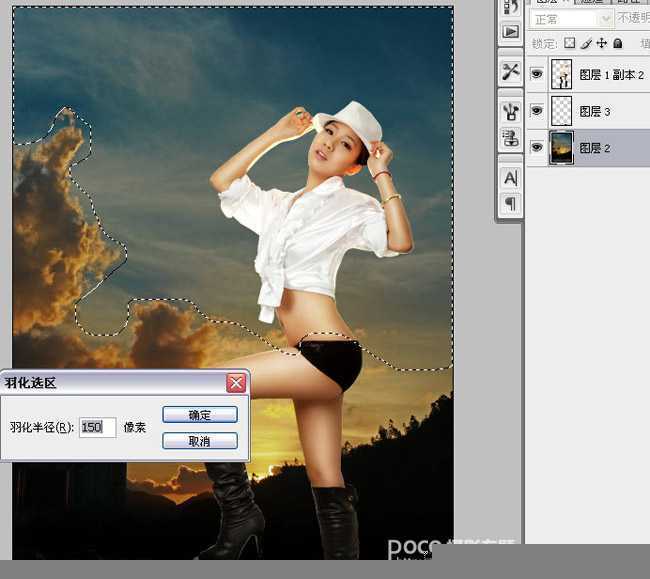 ‘PhotoShop将性感模特图片后期精修制作成杂志封面教程‘