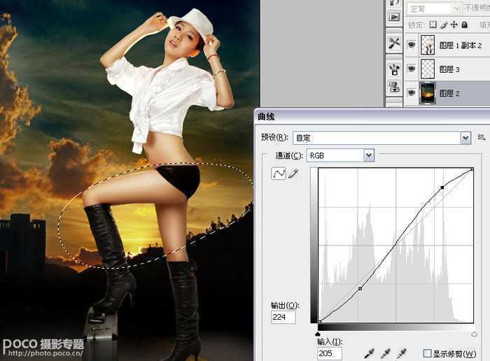 ‘PhotoShop将性感模特图片后期精修制作成杂志封面教程‘