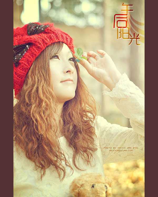 ‘Photoshop将失真人物图片调成完美的橙红色‘