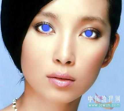 Photoshop为美女制作多彩的隐形眼镜_脚本之家jb51.net转载