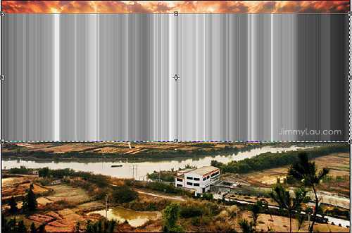 ‘Photoshop为山水图片制作模拟耶稣光(云间透射出来的光束)‘