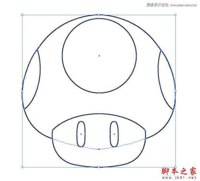 Illustrator绘制立体效果的逼真蘑菇,脚本之家