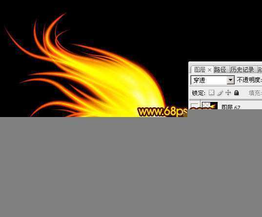 ‘Photoshop将给美女图片打造出绚丽梦幻的火焰光束翅膀效果‘