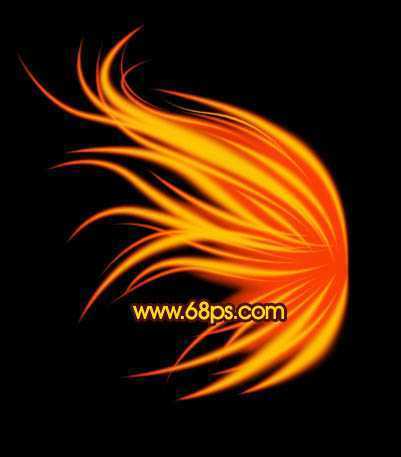 ‘Photoshop将给美女图片打造出绚丽梦幻的火焰光束翅膀效果‘