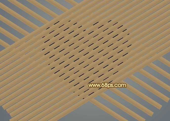 ‘Photoshop设计打造出一个逼真的竹条情人节心形‘