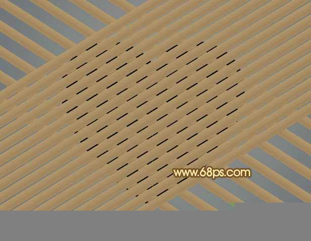 ‘Photoshop设计打造出一个逼真的竹条情人节心形‘