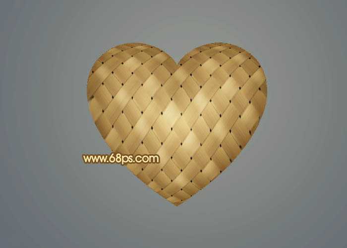 ‘Photoshop设计打造出一个逼真的竹条情人节心形‘