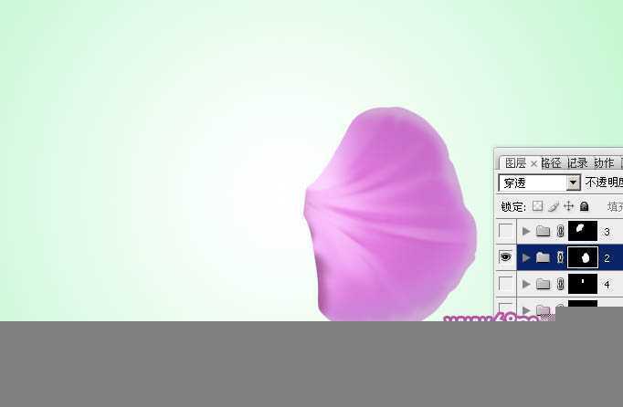 ‘Photoshop设计制作出一朵漂亮逼真的紫色蝴蝶兰‘