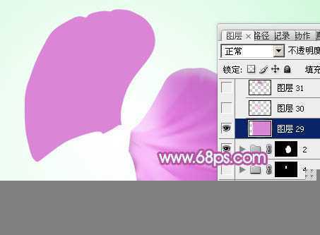 ‘Photoshop设计制作出一朵漂亮逼真的紫色蝴蝶兰‘