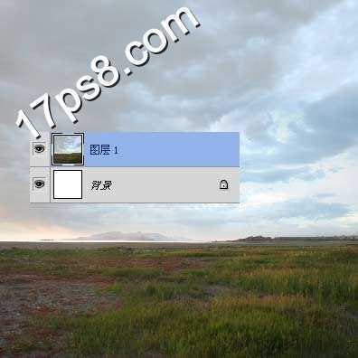 ‘photoshop合成孤单的雨伞飘落在迷人且凄凉的草原场景‘