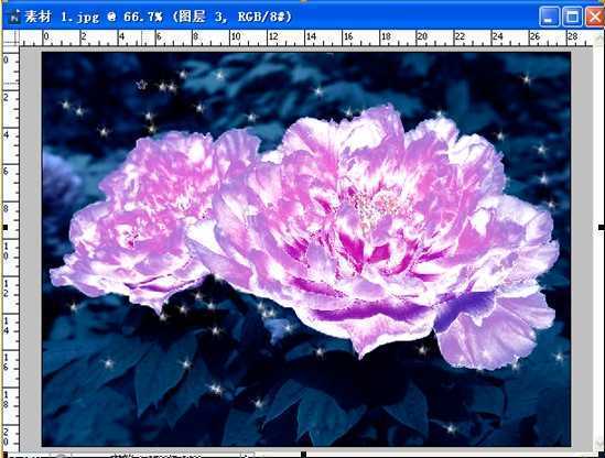 ‘photoshop制作水晶牡丹教程‘