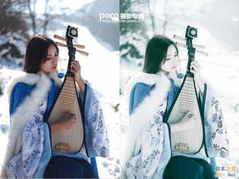‘PS快速调出冷调古韵美女人像作品‘