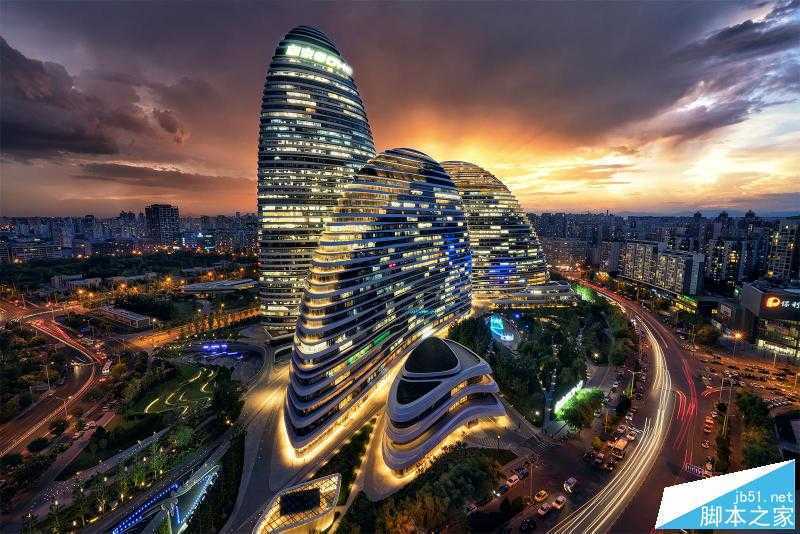 ‘PS合成超酷炫的科幻大片中城市场景‘