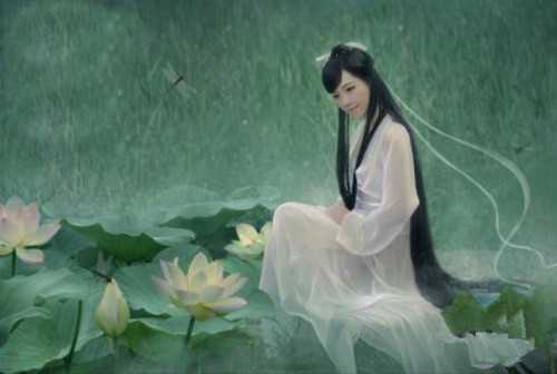 ‘Photoshop(ps)合成月夜镜湖美女图教程‘