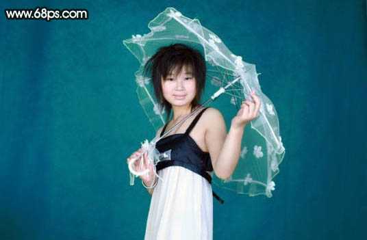 ‘Photoshop打造暗调青蓝色人物签名效果‘