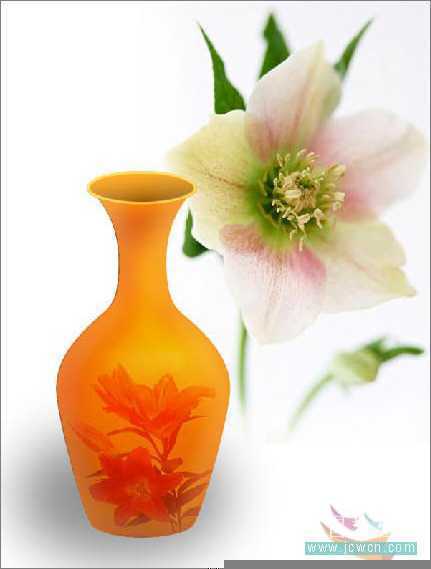 Photoshop教程：详细绘制漂亮的花瓶