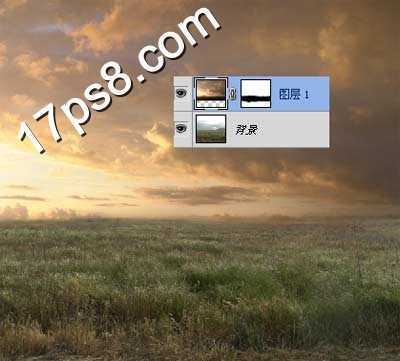‘photoshop合成制作出荒原里漂亮的蘑菇屋‘