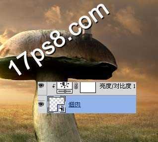 ‘photoshop合成制作出荒原里漂亮的蘑菇屋‘