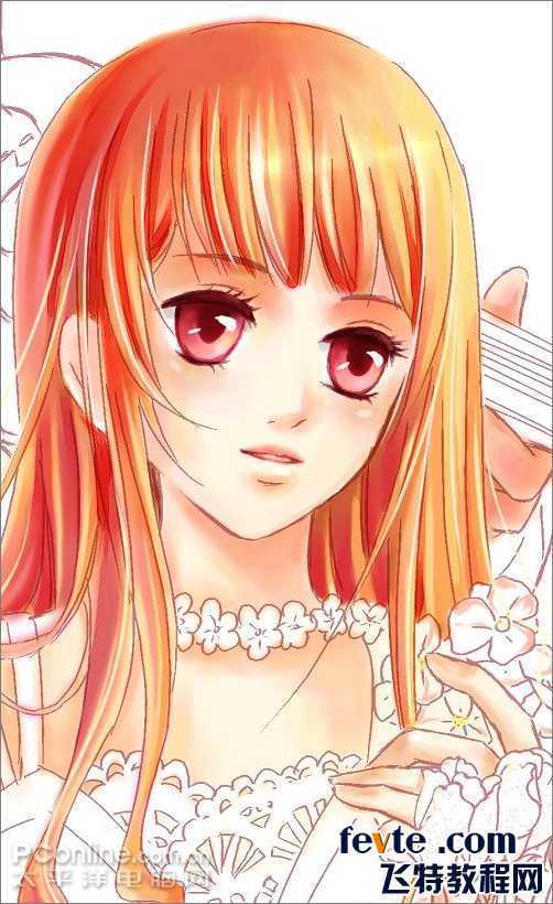 Painter Photoshop打造唯美少女漫画