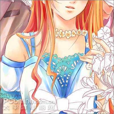 Painter Photoshop打造唯美少女漫画