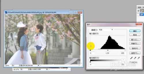 ‘PS快速利用色阶快速处理图片发灰、发暗、局部发灰发暗的问题‘