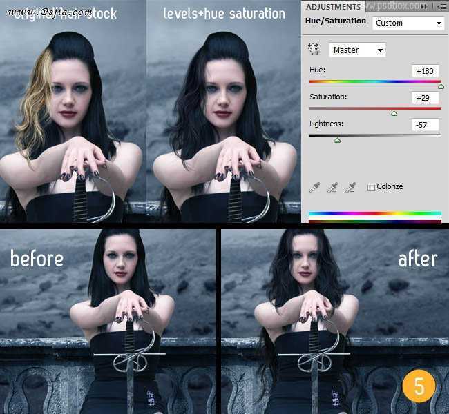 ‘PS合成黑暗女神效果教程‘