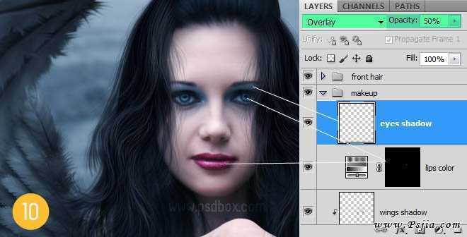 ‘PS合成黑暗女神效果教程‘