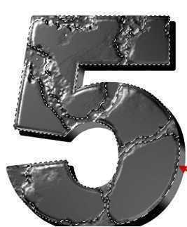 ‘ps制作超酷侵蚀黄金凹凸字体‘