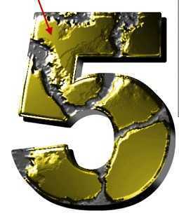 ‘ps制作超酷侵蚀黄金凹凸字体‘