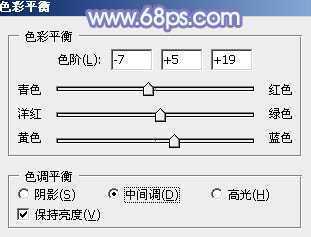 ‘photoshop利用通道替换将树叶边的美女图片调出梦幻的淡蓝色‘